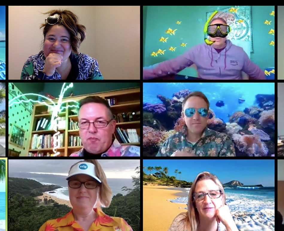 CreativelyConnect_feature Tropical Vacation Themed Zoom Happy Hour with SDG Employees